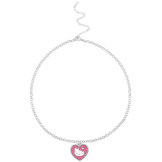 Hello Kitty® Pink Mosaic Heart Enamel Charm